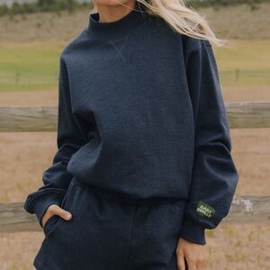 Daily Drills Navy Crew Sweatshirt